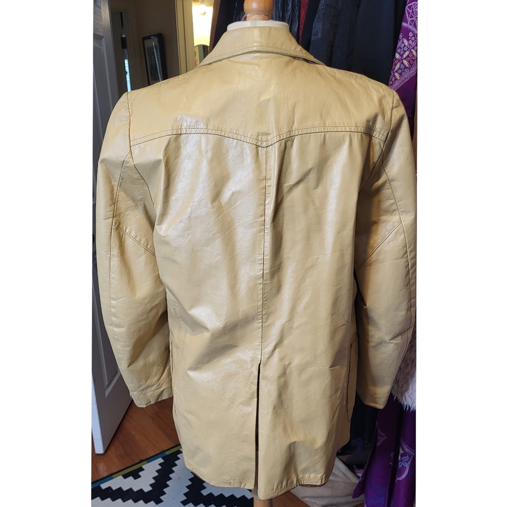 Authentic 1970's Leather Jacket Size 44 - Picture 2 of 3